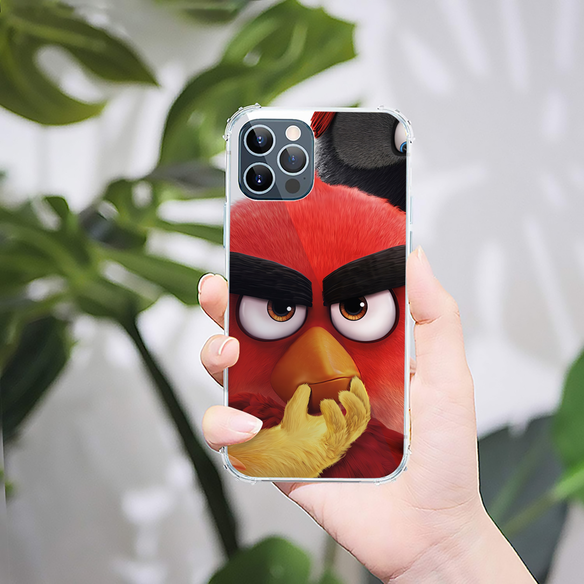 （画像用） Angry Birds アングリーバード 【iPhone 12シリーズ対応】透明スマホケース（クリアソフトケース）